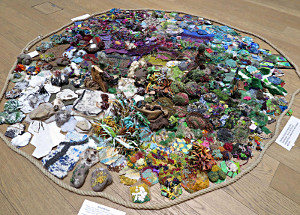 group collage floor installation